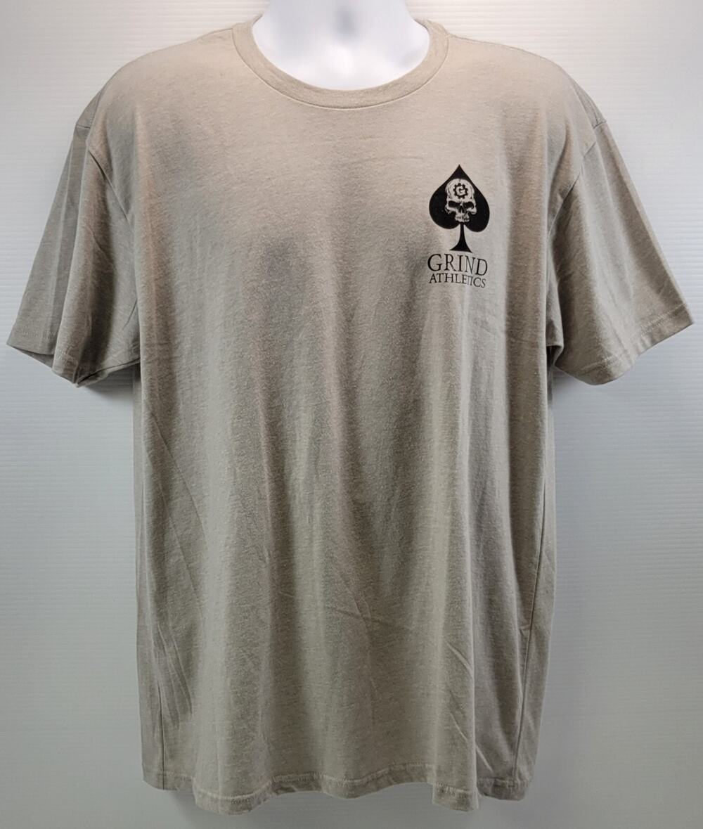 A) Grind Apparel Co. Men Athletics Fortune Favors the Bold T-Shirt XL